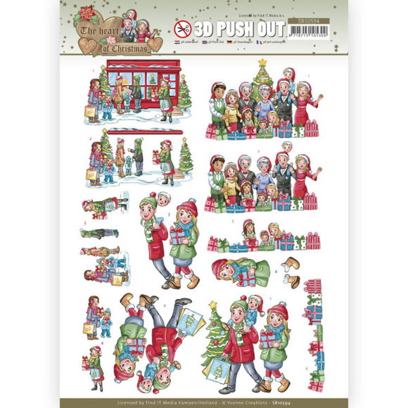 The Heart of Christmas Die Cut Decoupage - Shopping