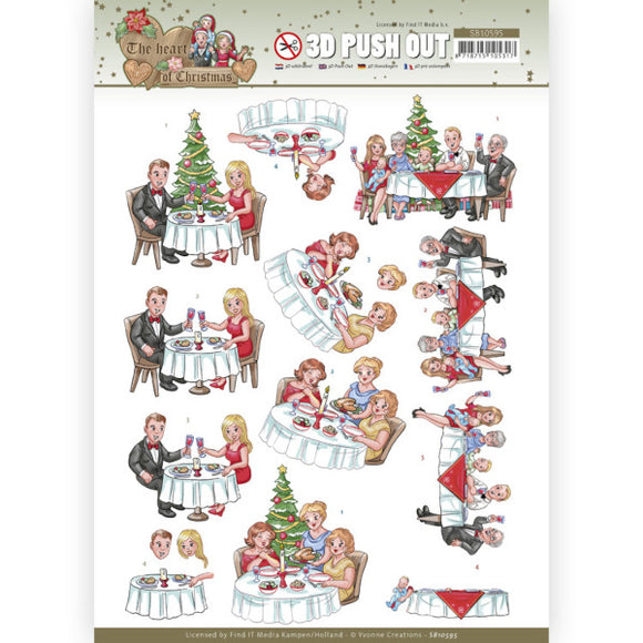 The Heart of Christmas Die Cut Decoupage - Dining