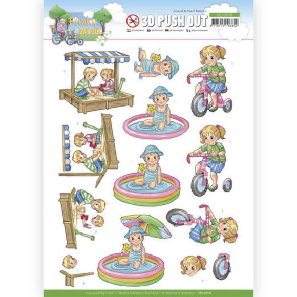 A Funky Day Out Die Cut Decoupage - Playground