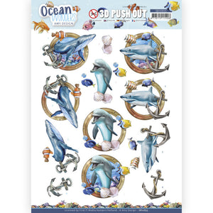 Ocean Wonders Die Cut Decoupage -Shark