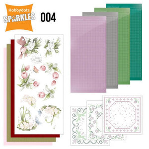 Hobbydot Sparkles Set 4 Floral