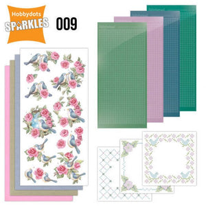 Hobbydot Sparkles Set 9 Birds & Roses