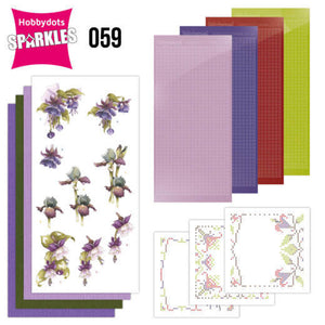 Hobbydot Sparkles Set 59 -Purple Flowers