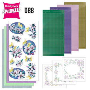 Hobbydot Sparkles Set 88 - Butterfly & Flowers