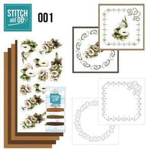 Stitch & Do Kit 001 - Flower Designs
