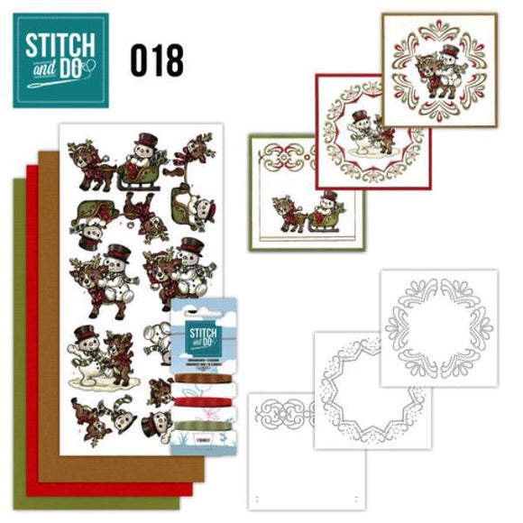 Stitch & Do Kit 018 - Snowman & Reindeer