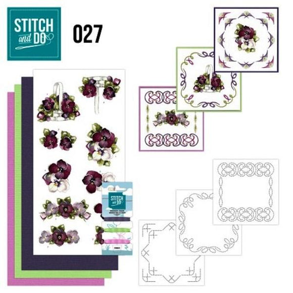Stitch & Do Kit 027 - Simply Flowers