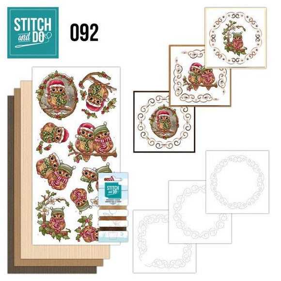 Stitch & Do Kit 092 - Christmas Owls