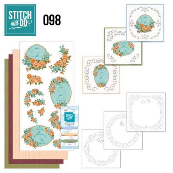 Stitch & Do Kit 098 - Floral Birdcages