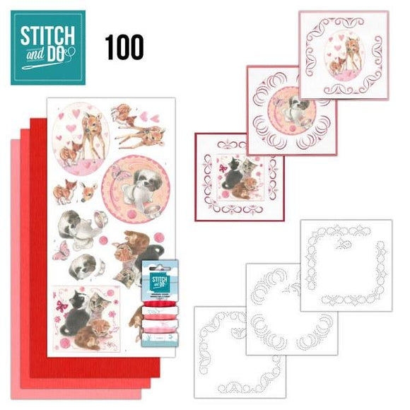 Stitch & Do Kit 100 - Playful Pets