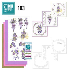 Stitch & Do Kit 103 - Flowers in Purple