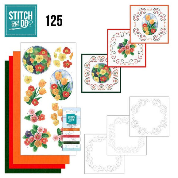 Stitch & Do Kit 125 Spring Flowers