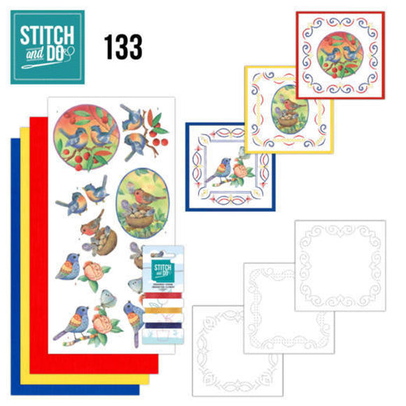 Stitch & Do Kit 133 Blue Birds