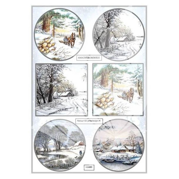 Winter Scenes 4 Topper Sheet