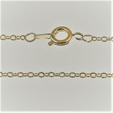 Trace Chain Necklace 16" Gold or Silver Plate