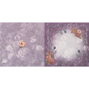 Printed Vellum Insert - Purple Flowers