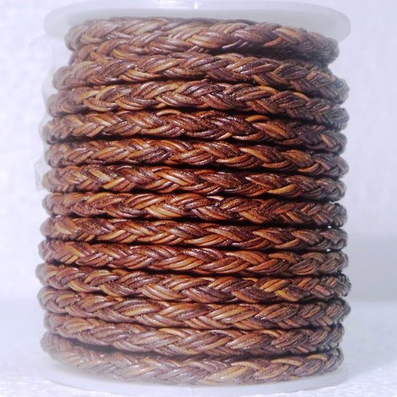 Woven Leather Cord 12 Ply