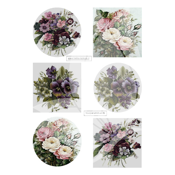 Floral Posies Topper Sheet