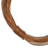 3mm Round Leather Cord in Metallic Colours