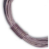 2mm Round Leather Cord in Metallic Colours