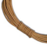 1mm Round Leather Cord in Plain Colours