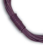 1mm Round Leather Cord in Plain Colours