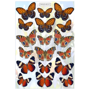 Pearlescent Butterflies Topper Sheet
